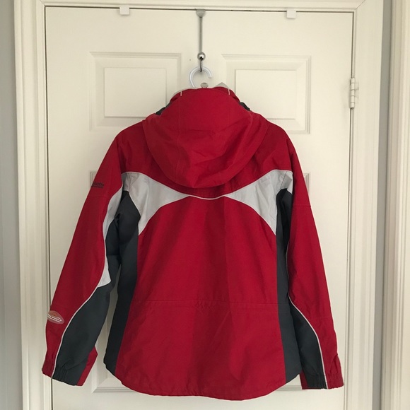 Columbia Womens Winter Jacket - Medium. GUC. Red + Grey. - Picture 3 of 7